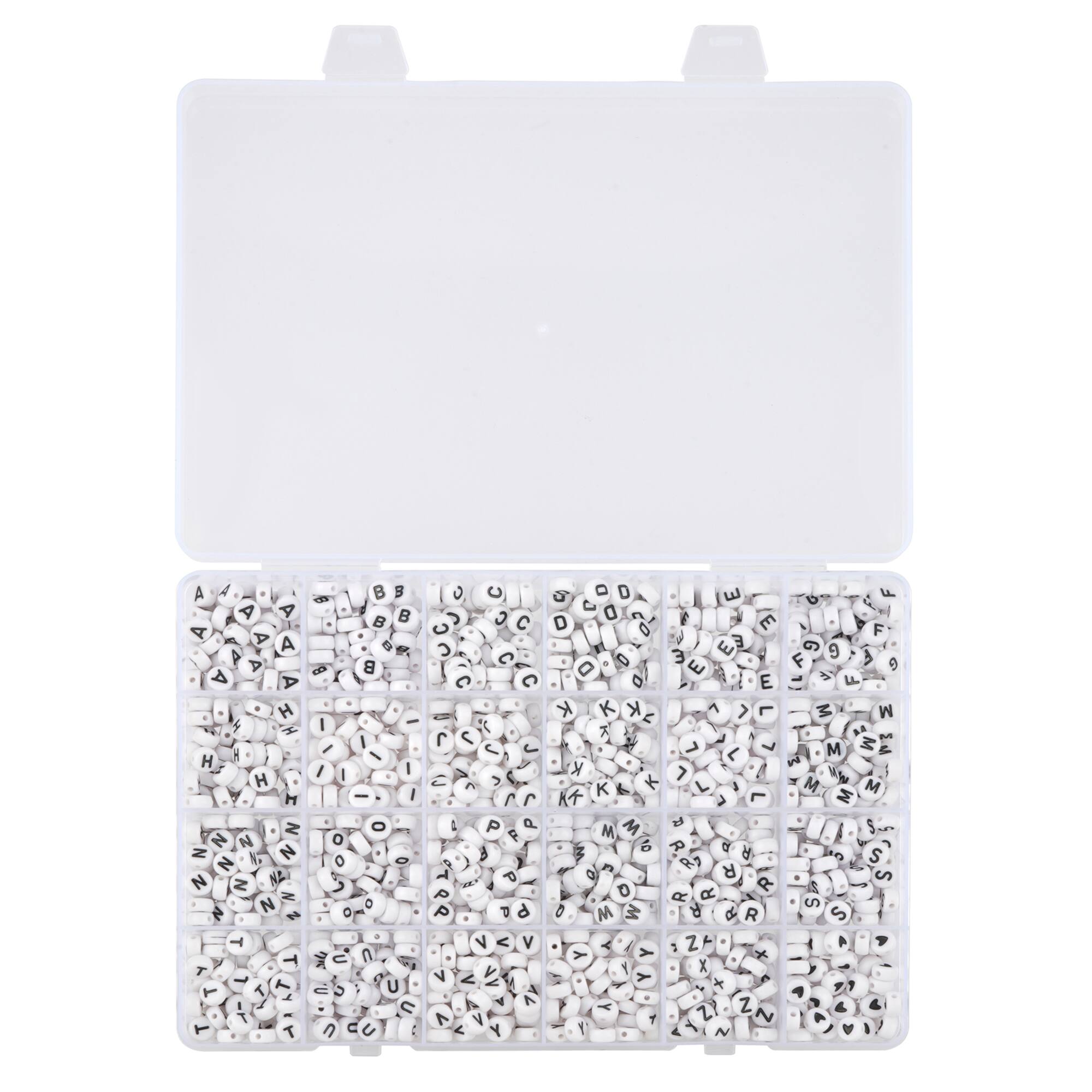 Alphabet Round Beads, 7mm by Bead Landing™